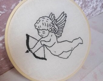 CUPID Cherub Embroidery Hoop