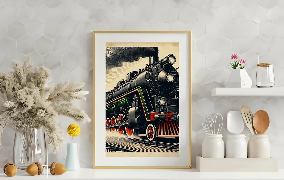 Vintage Travel Poster Scotland the Flying Scotsman Iconic Train Art ...