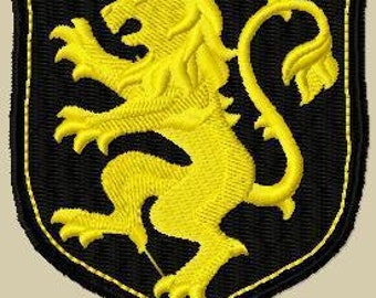 Coat of arms lion patch new