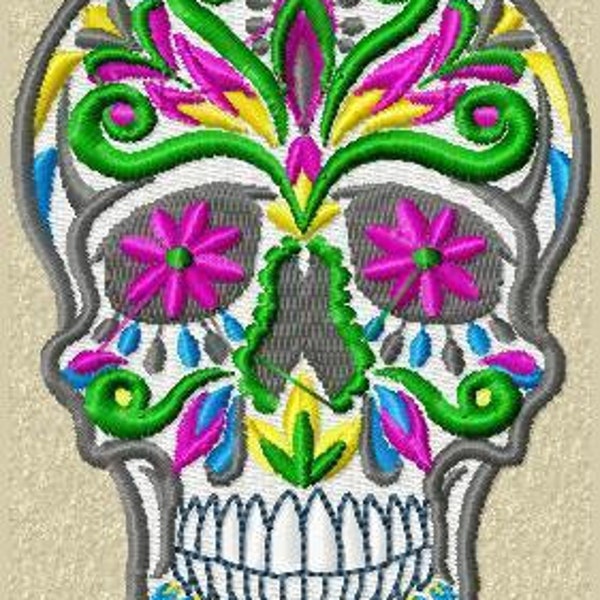 écusson Tête de mort Muerto, Calavera Nouveau