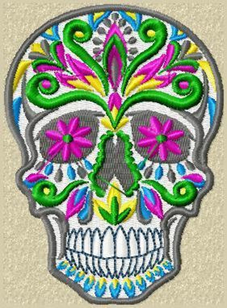 écusson Tête de mort Muerto, Calavera Nouveau image 1