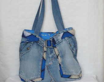 sac cabas en jean Jalia