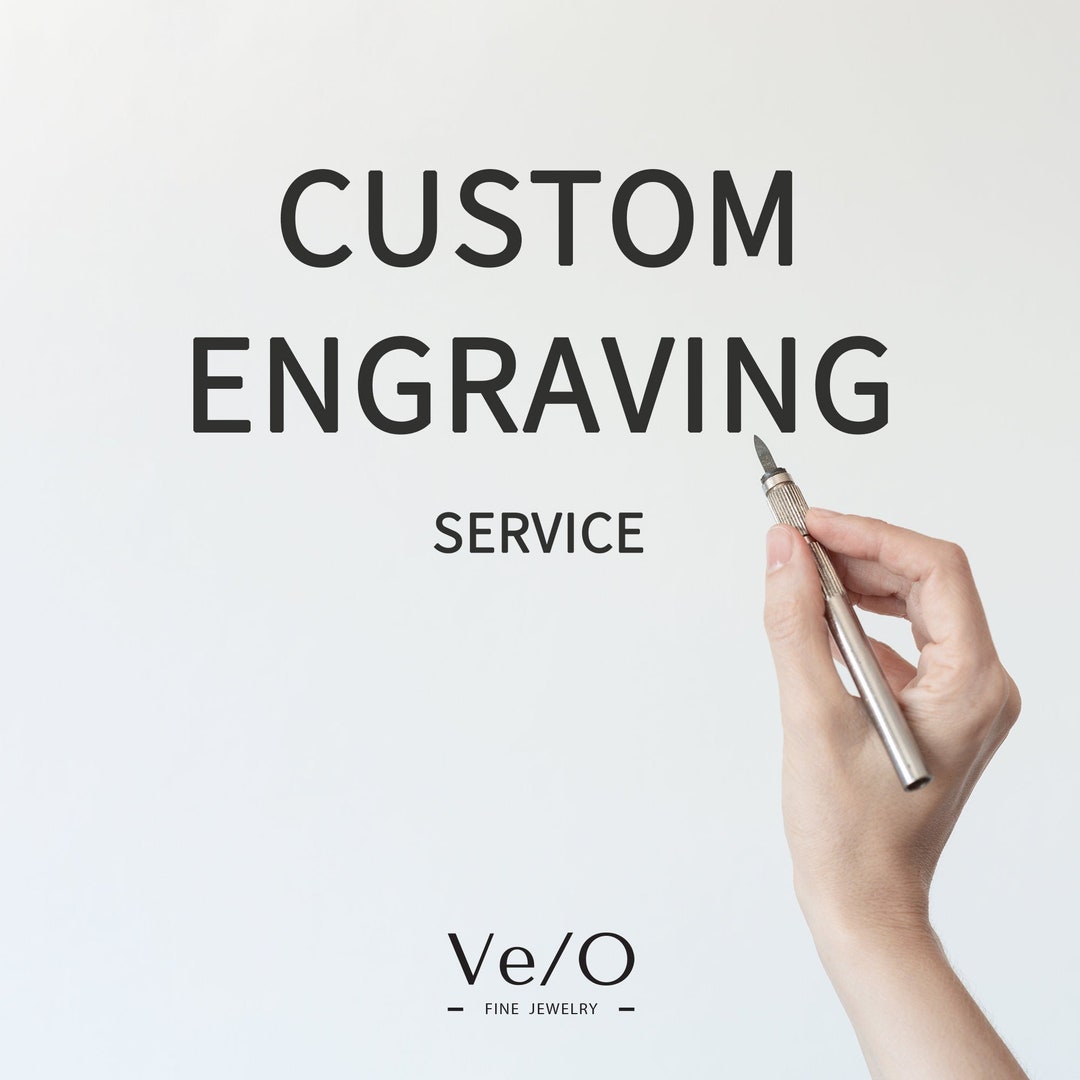 Engraving Service for Personalized Jewelry / Engraving Names Etsy