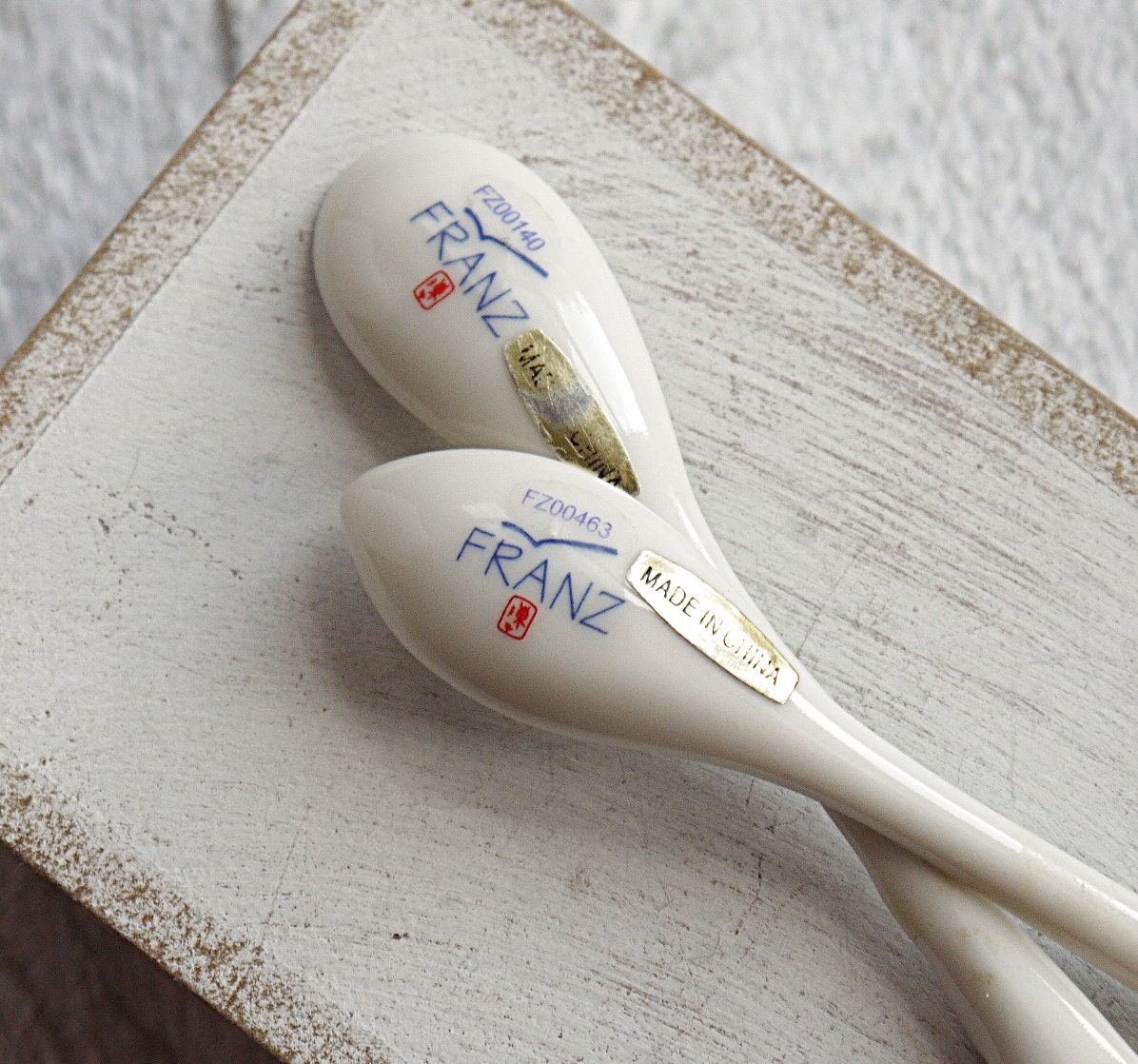 Two Franz Porcelain Collection Spoons. Etsy