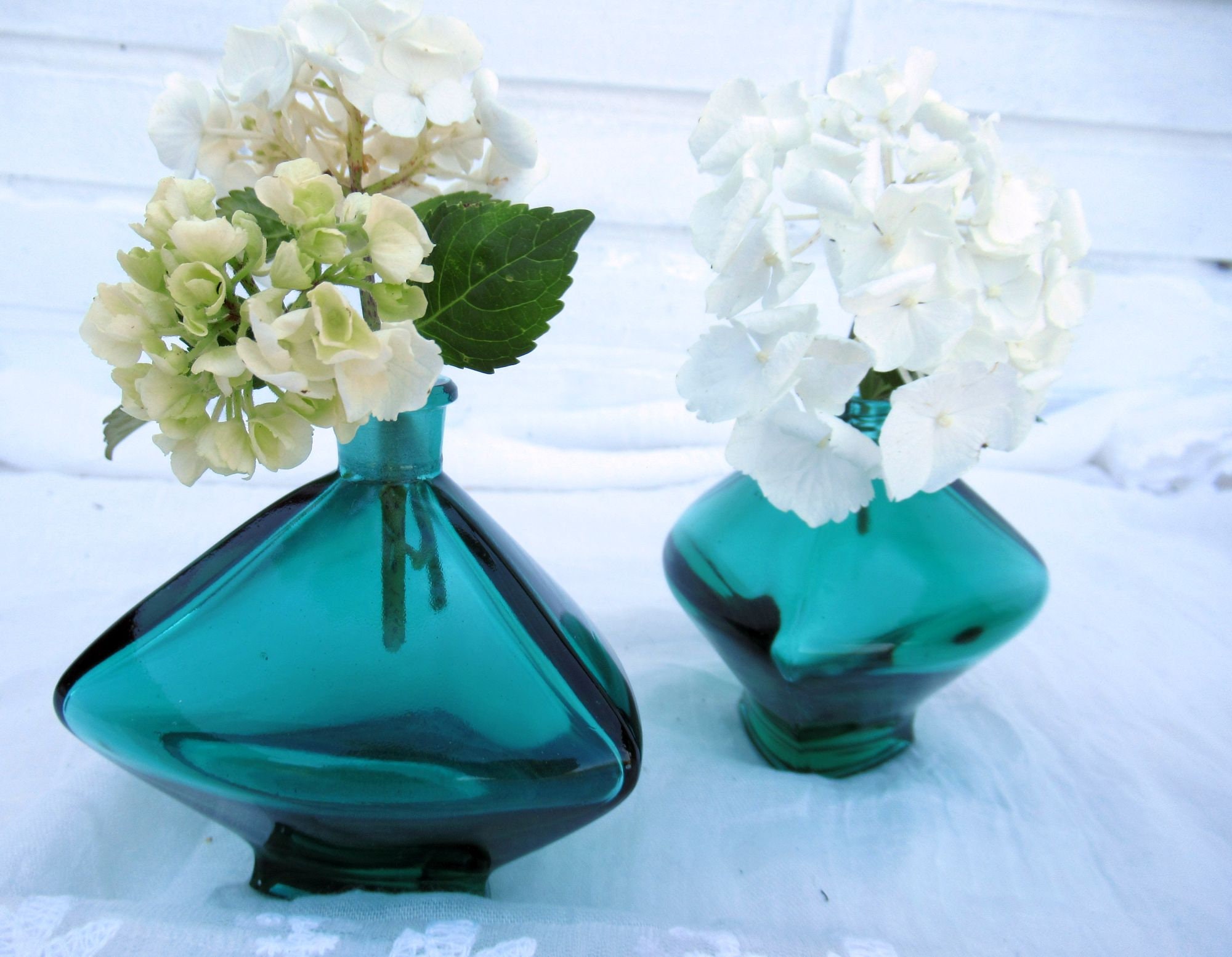 Old Glass Vases Vintage Flower Vases Antique Perfume Bottles Etsy