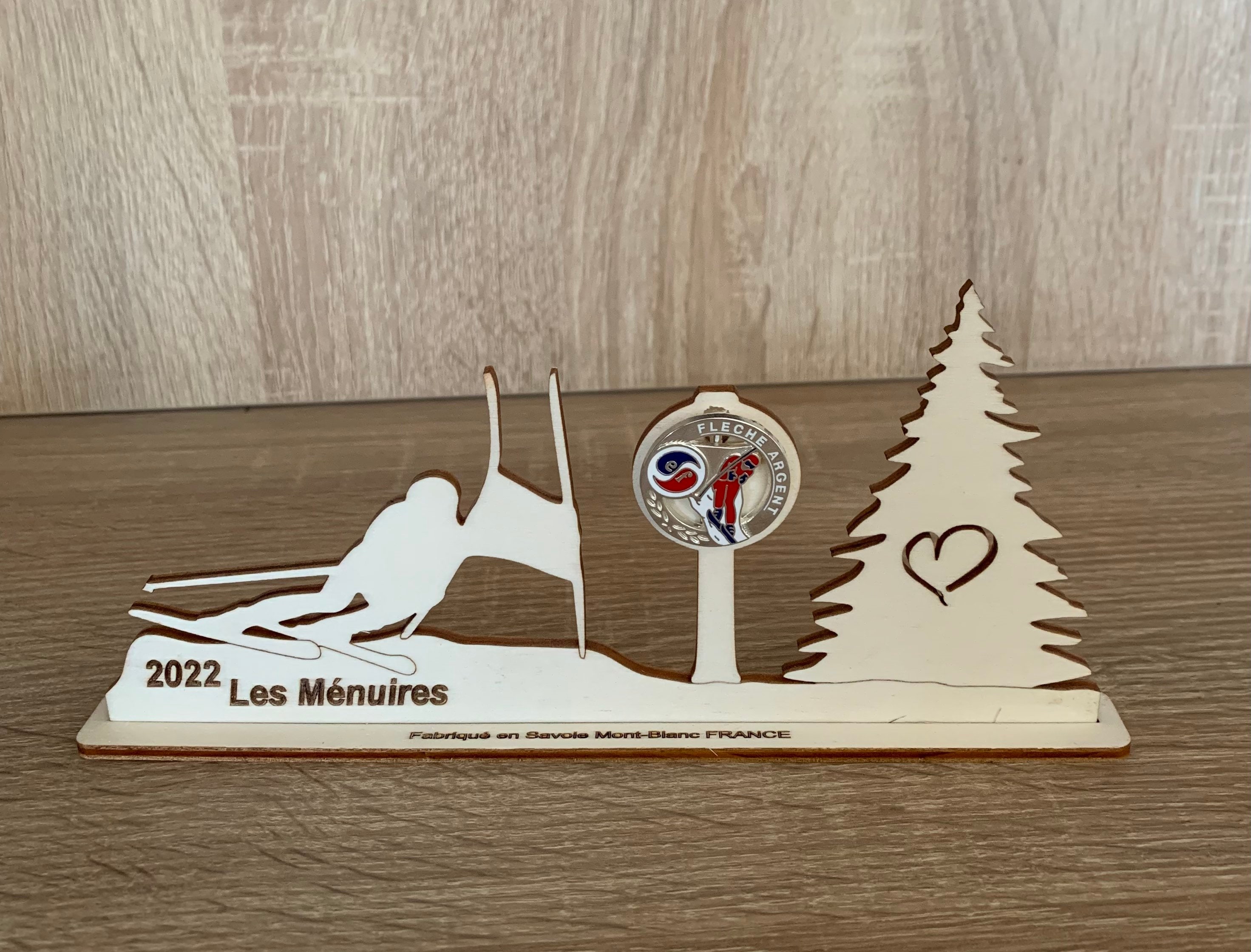 Support Médaille Ski Flèche