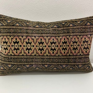 Antique rug pillow , Turkish rug pillow , 12 x 20 inc, 30 x 50 cm , decorative cushions , cushion cover pillows , wool kilim pillow