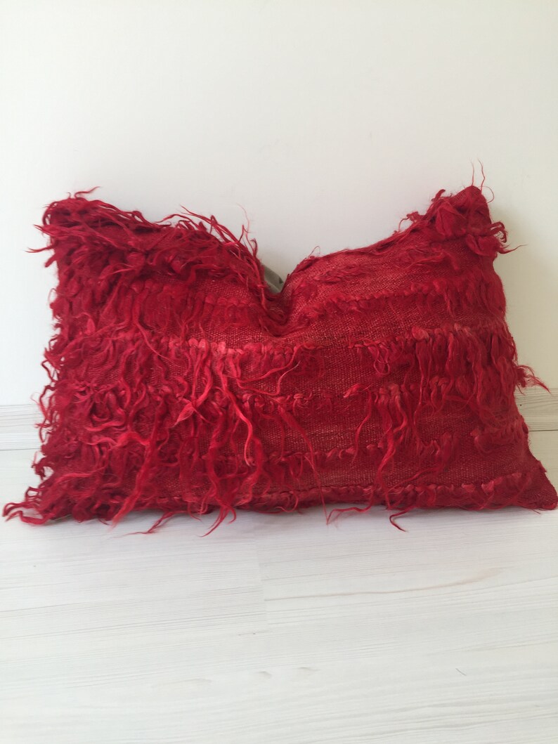 Turkish kilim pillow,40x60 cm Turkish Pillow cover,Sofa Decor Pillow,Cushion Cover,Ethnic Pillow Cover,Red turkish kilim pillow 16x24 inc