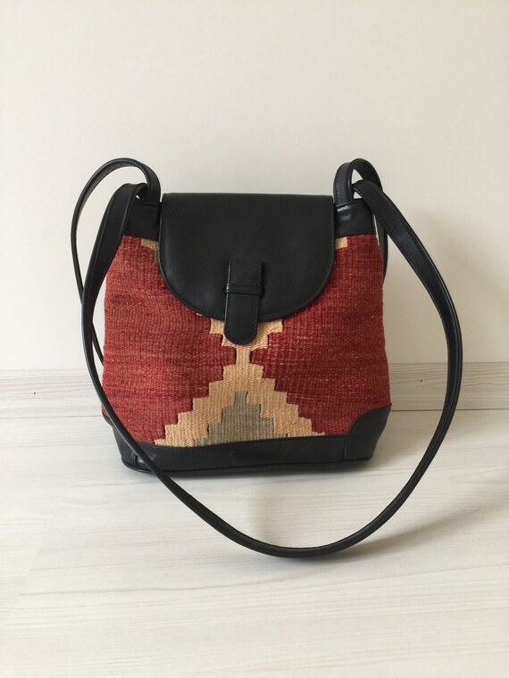 turkish kilim bag,9x12 inc,28x30cm,otantic bag,sho