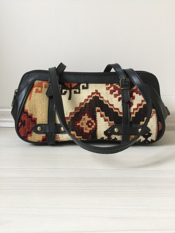 turkish kilim bag,14x6 inc,34x16cm,otantic bag,sho