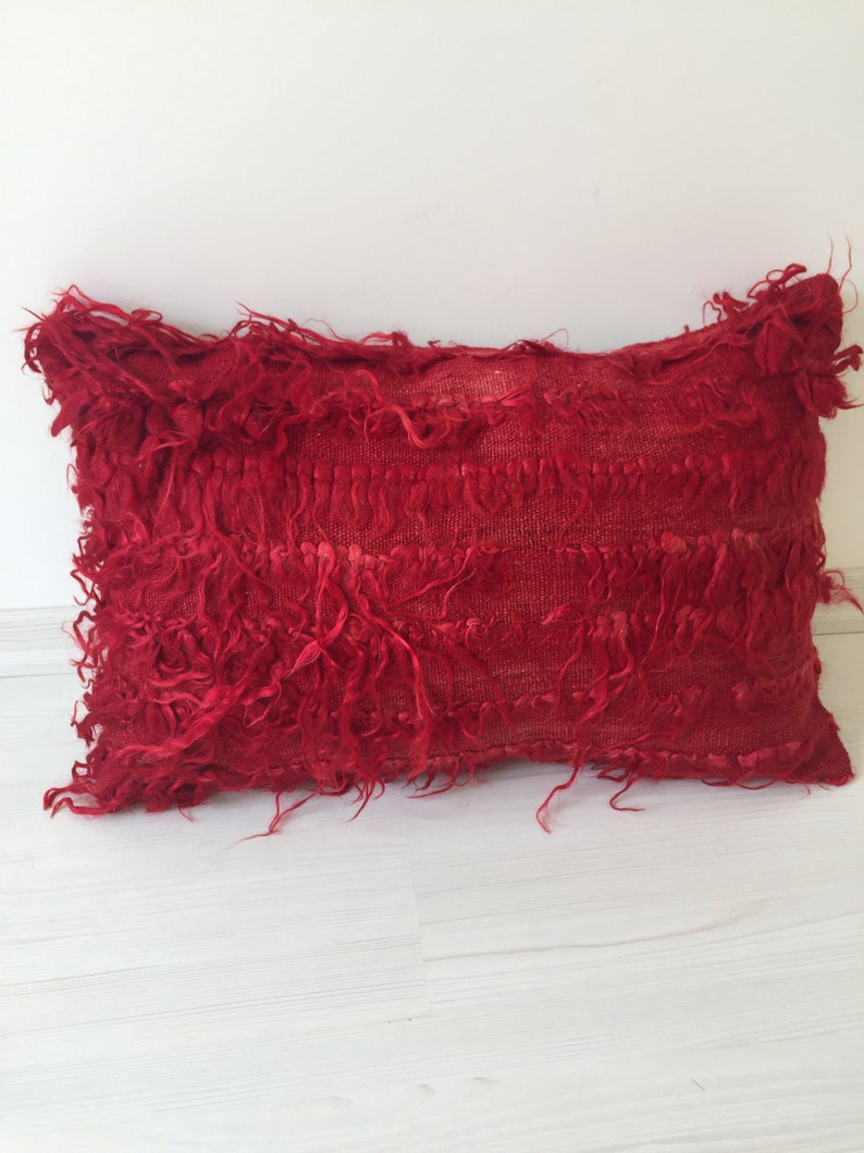 Turkish kilim pillow,40x60 cm Turkish Pillow cover,Sofa Decor Pillow,Cushion Cover,Ethnic Pillow Cover,Red turkish kilim pillow 16x24 inc