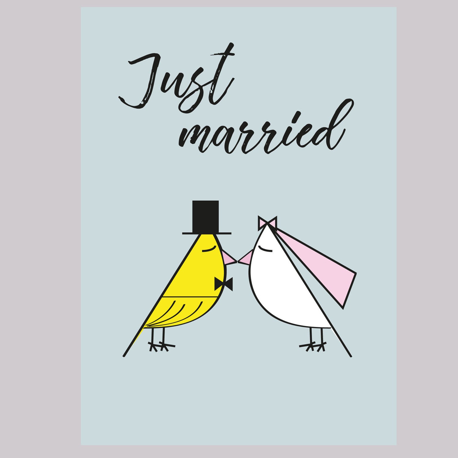 Hochzeit Glückwunschkarte Vogelhochzeit Etsy