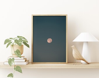 Mondmann - Poster | Print | Photo posters | Porto | Cosiness | Travel | Photography | Moon image | Moon | Moon | Moon phase | Full moon