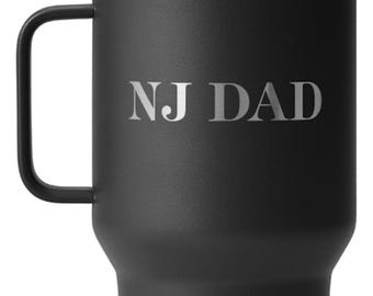 NJ Dad® Travel Tumbler (35 ounce) with Straw