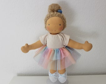 Stoffpuppe Ballerina nach Waldorfart 33cm