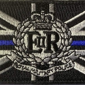 Thin Blue Line Royal Military Police hook and Loop patch