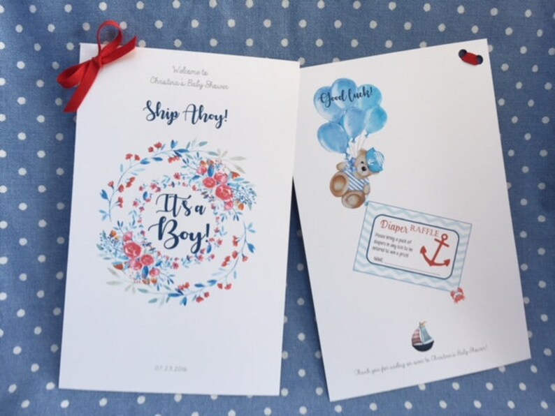 Custom Baby Shower Game Booklet Etsy