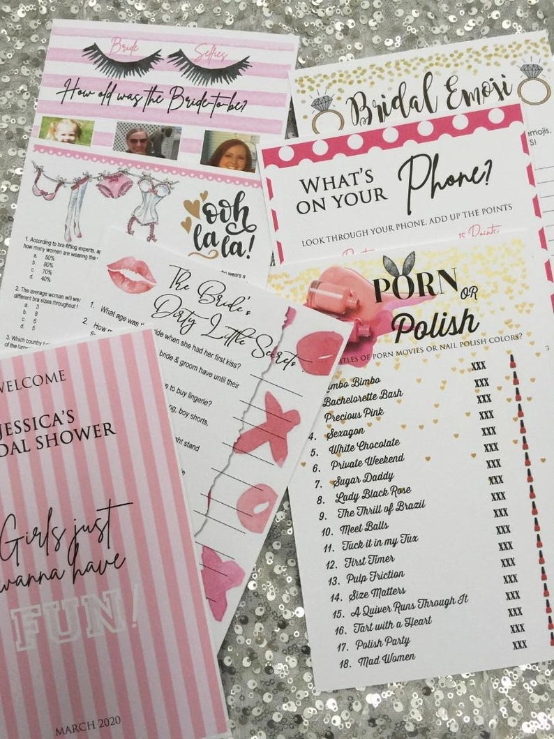 Victoria Secret Inspired Bridal Shower Game Booklet Etsy