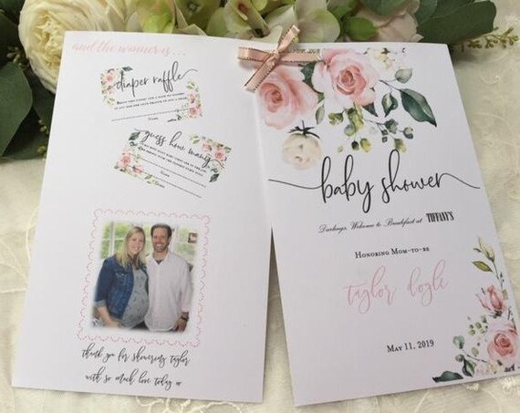 Custom Baby Shower Game Booklet Etsy
