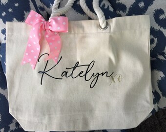 Personalized Bridal Party Canvas Tote Bags!