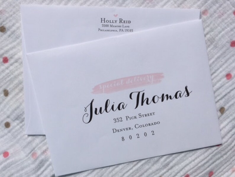 Custom Envelope Addressing