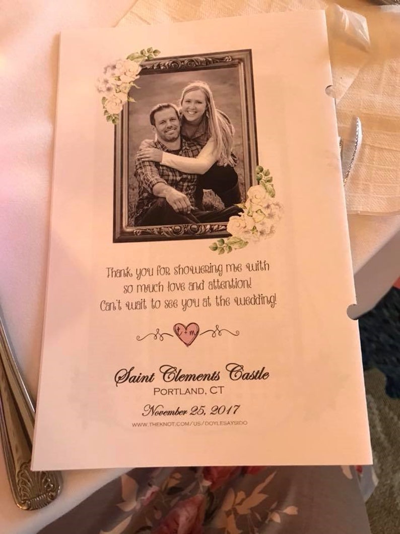 Custom Bridal Shower Game Booklet Etsy