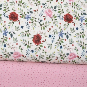 Stoffpaket Rosen Punkte Westfalenstoffe