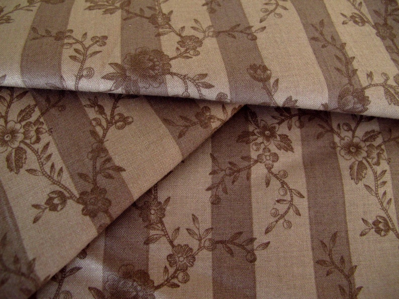 Fabric floral stripes image 2