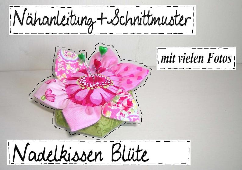 Anleitung Nadelkissen Schnittmuster DIY Bild 2