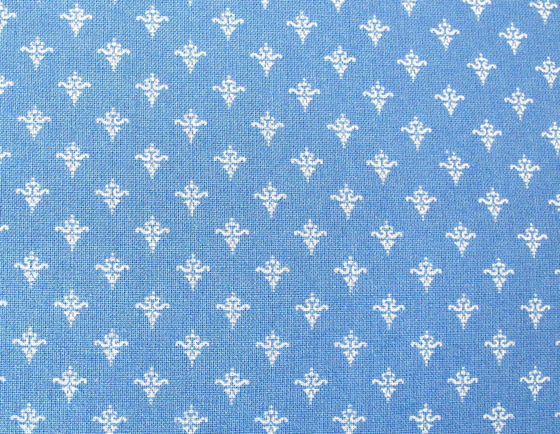 Patchwork fabric blue image 1