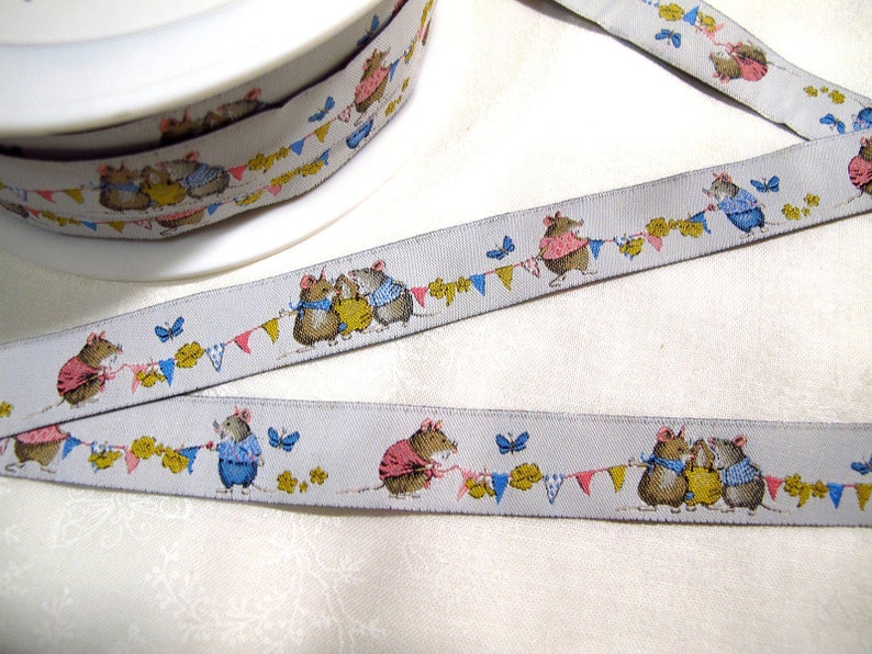 Woven ribbon summer mice Daniela Drescher 3.95 EUR/meter acufactum image 2