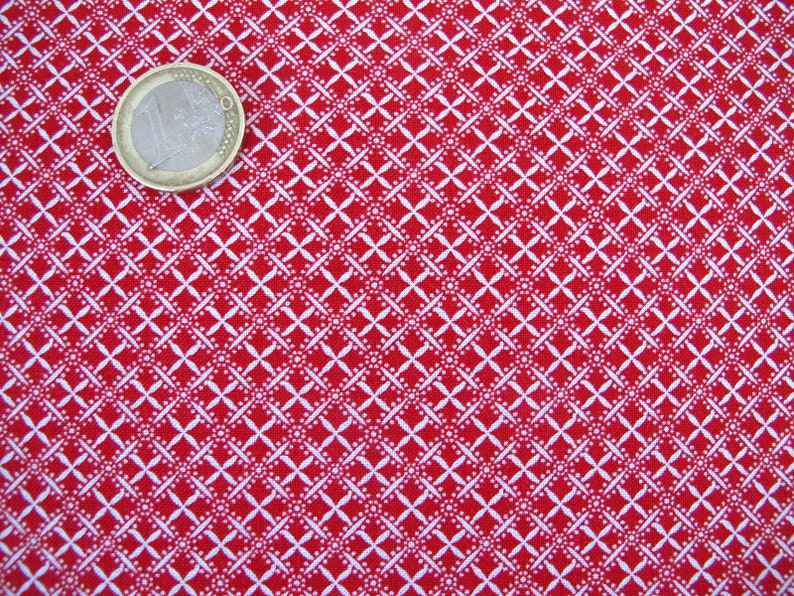 Fabric ornaments red image 2