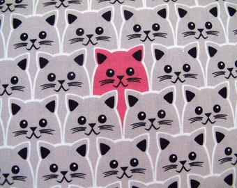 Katzen Stoff Baumwolle