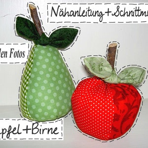 DIY instructions apple pear sewing pattern image 2