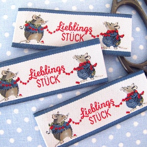 Woven labels patch mice EUR 0.70/piece Daniela Drescher image 1