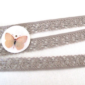 Crochet border beige/ taupe EUR 1.50/meter 2 m image 3
