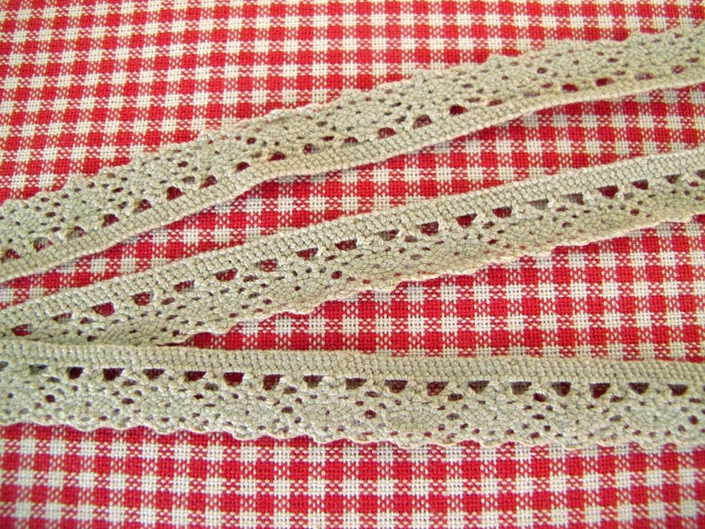 Crochet border 1.45 EUR/meter beige 2 m image 2