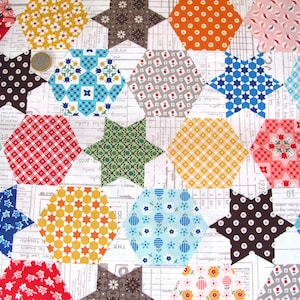 Fabric Stars Hexagon FQ