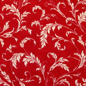 Leaves tendrils fabric by the meter