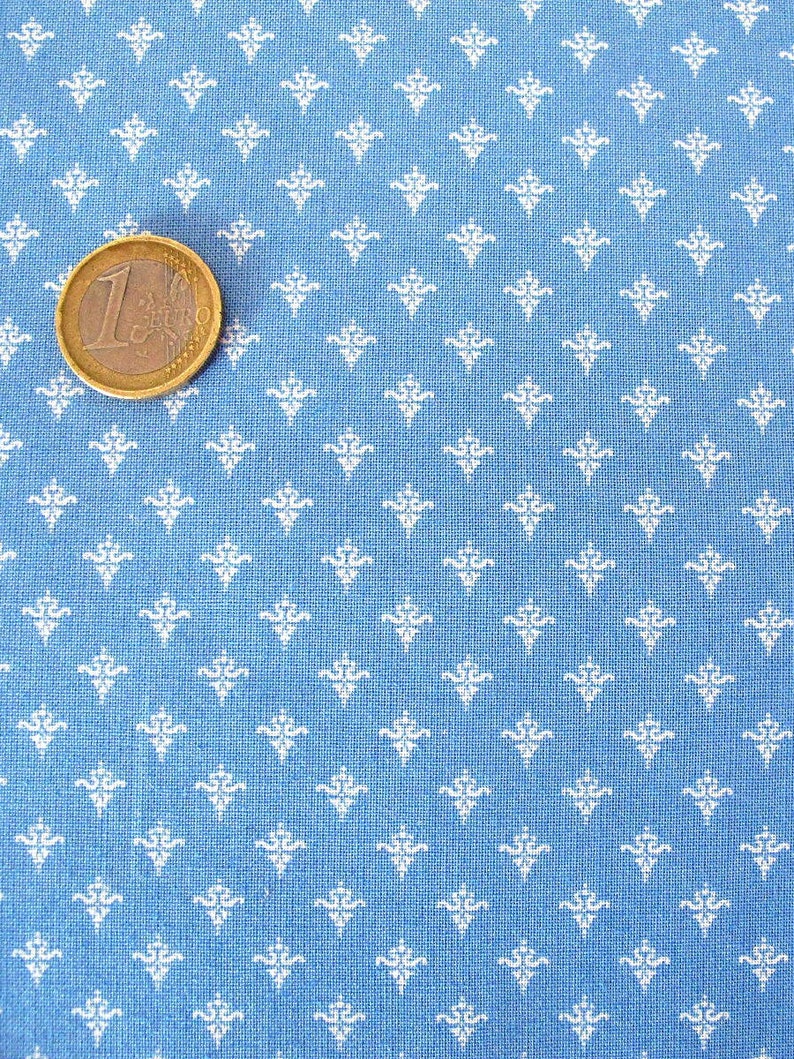 Patchwork fabric blue image 5