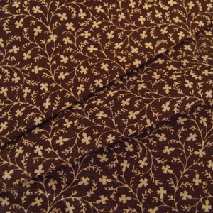 Fabric flowers brown image 3