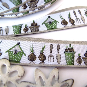 Woven ribbon Garden Time (3.95 EUR/meter) Kerstin Heß acufactum