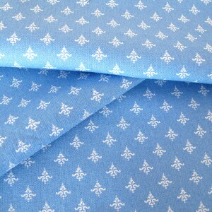 Patchwork fabric blue image 4