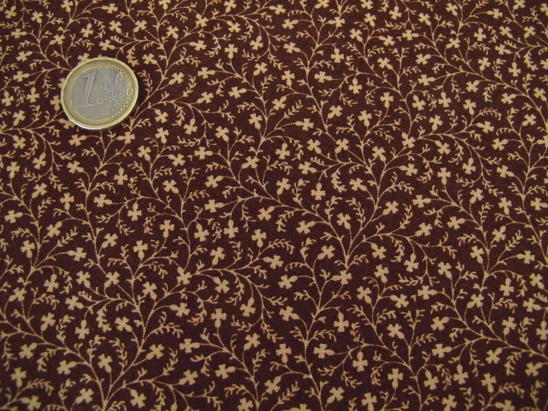 Fabric flowers brown image 2