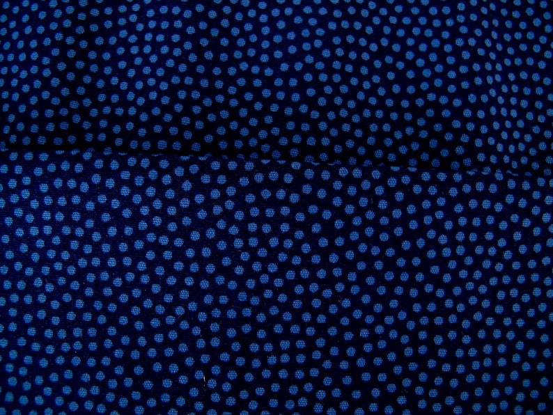 Patchwork fabric dots dark blue image 3