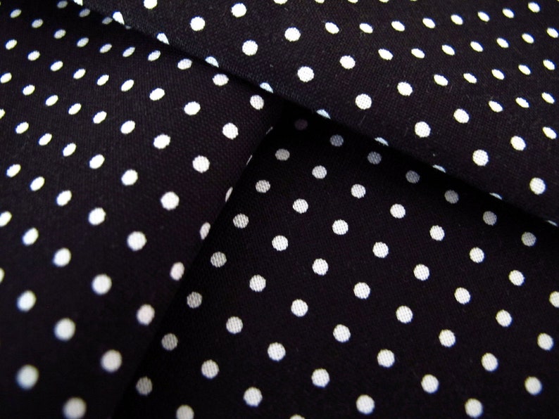 Fabric black dots image 1