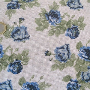 Canvas rose fabric image 2