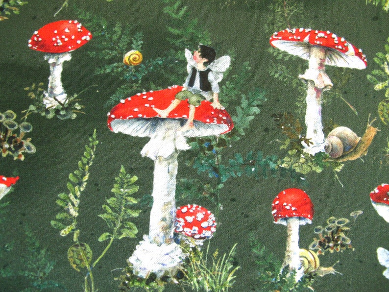 Fabric package fly agarics elves Daniela Drescher image 5