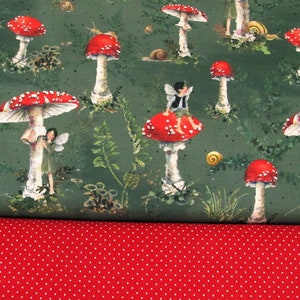 Fabric package fly agarics elves Daniela Drescher