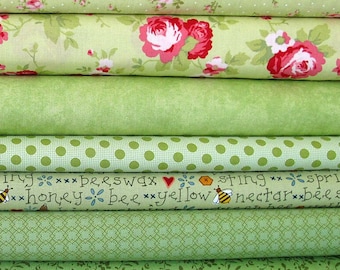 Green cotton fabric package